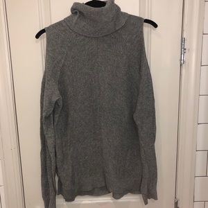 BCBGeneration Open Shoulder Turtleneck Sweater